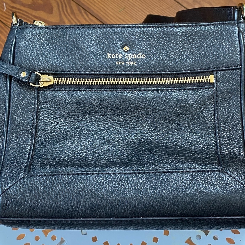 Kate Spade Black Leather Bag Adjustable Strap